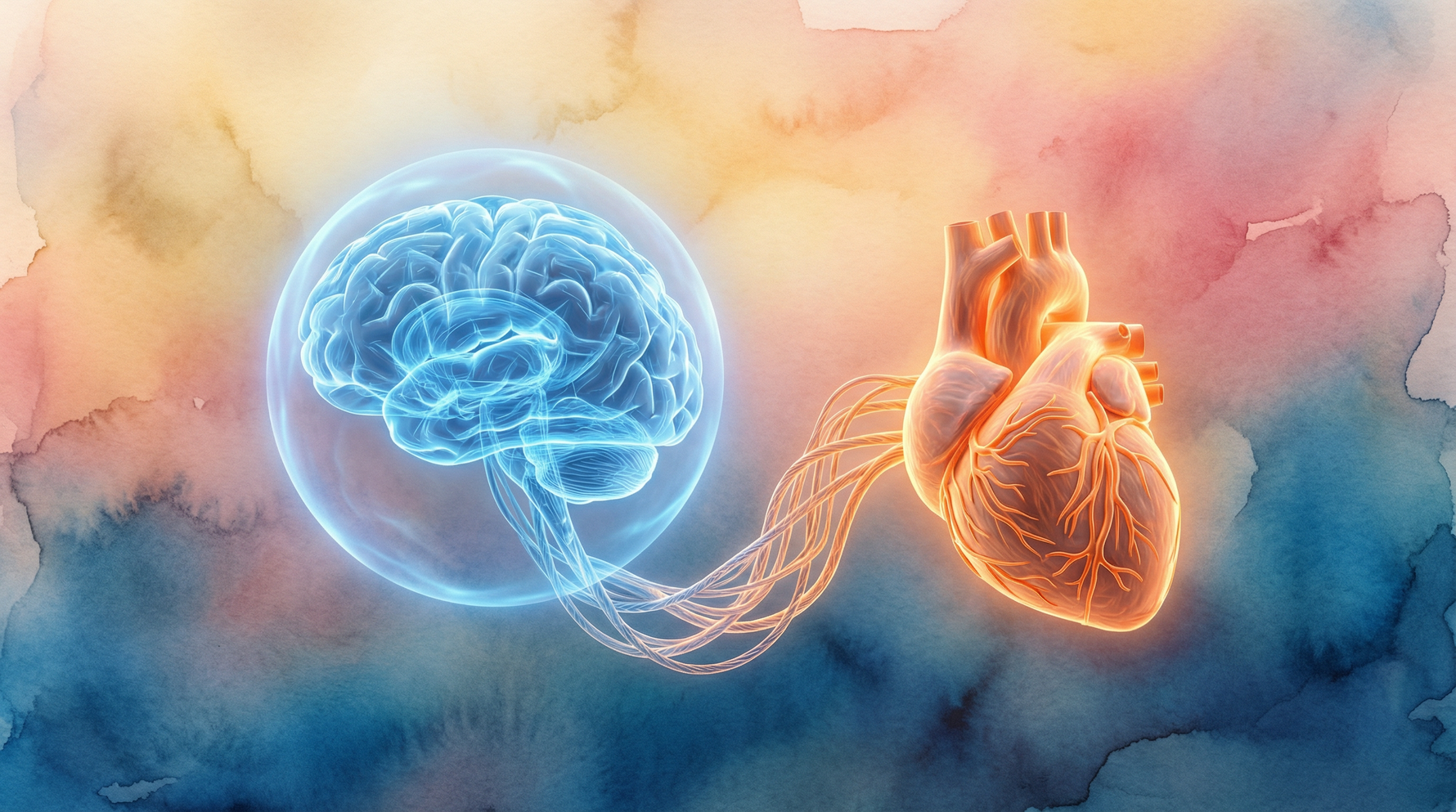 Illustration of the brain-heart connection