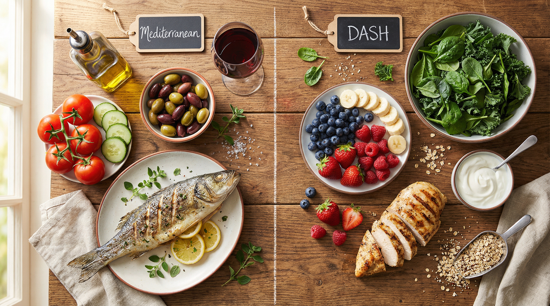 DASH vs. Mediterranean Diet: Which Is Better for Blood Pressure and Heart Health?